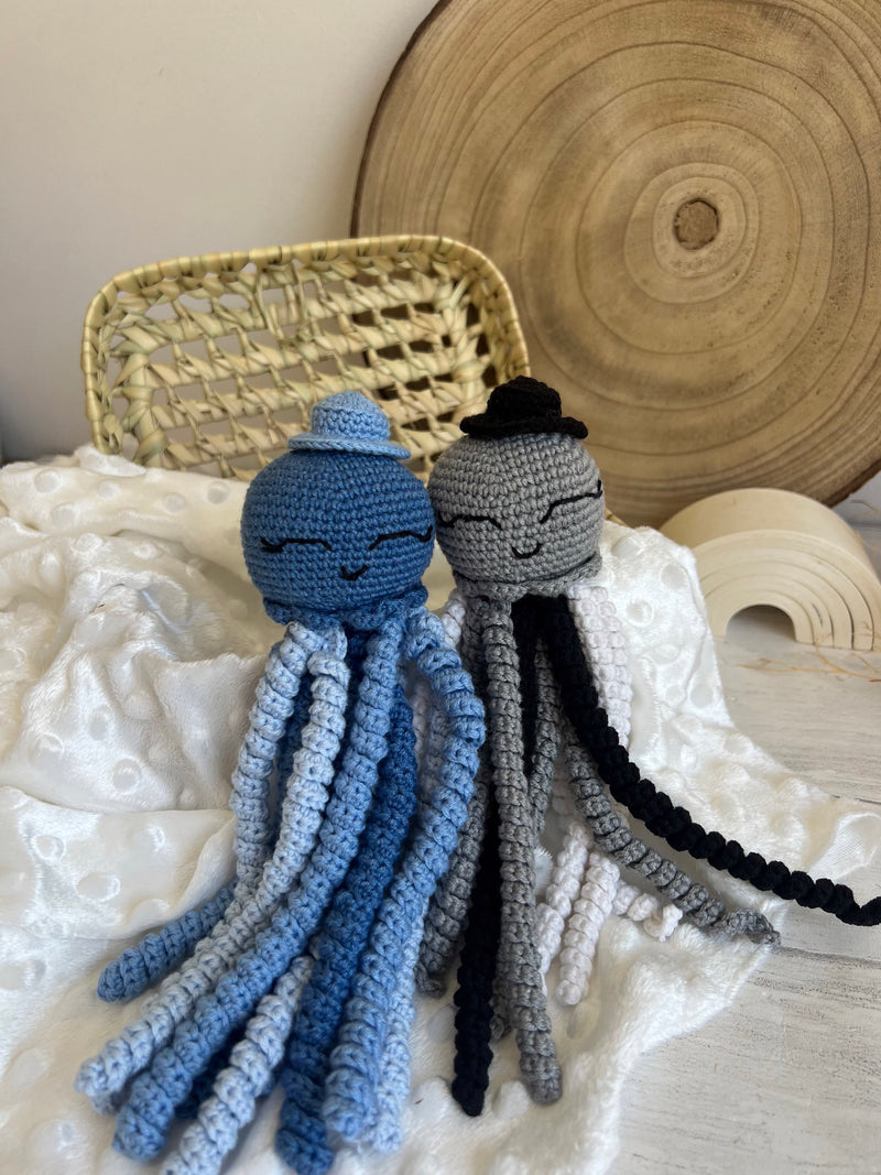 Peluche pieuvre au crochet