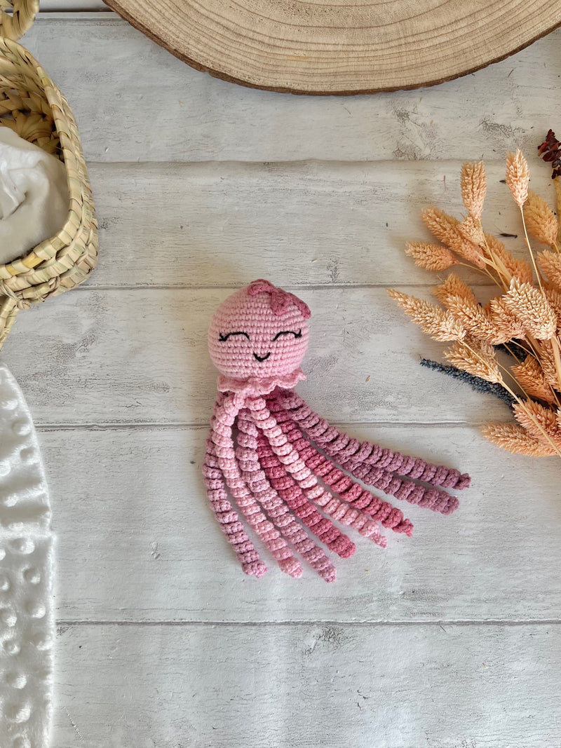 Peluche pieuvre au crochet