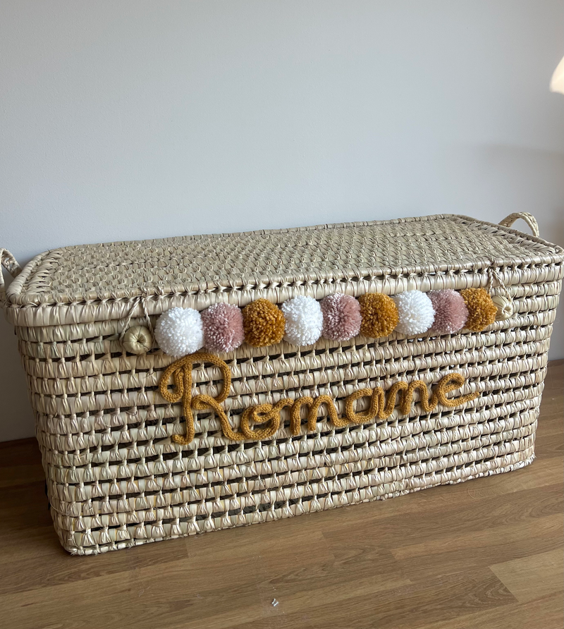 Malle de rangement personnalisée - 80 cm