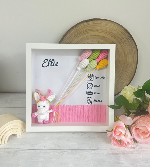 Cadre de naissance Licorne