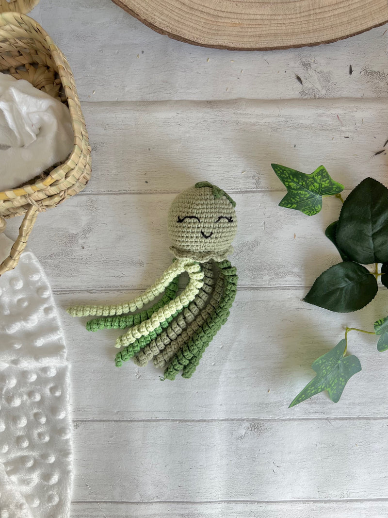 Peluche pieuvre au crochet