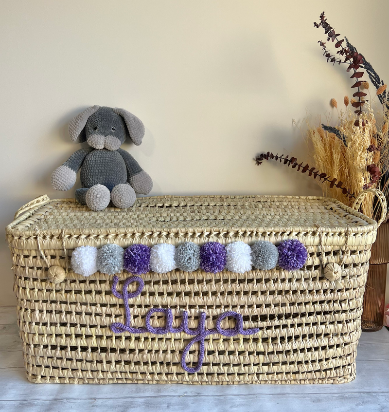 Malle de rangement personnalisée - 80 cm