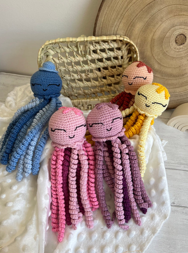 Peluche pieuvre au crochet
