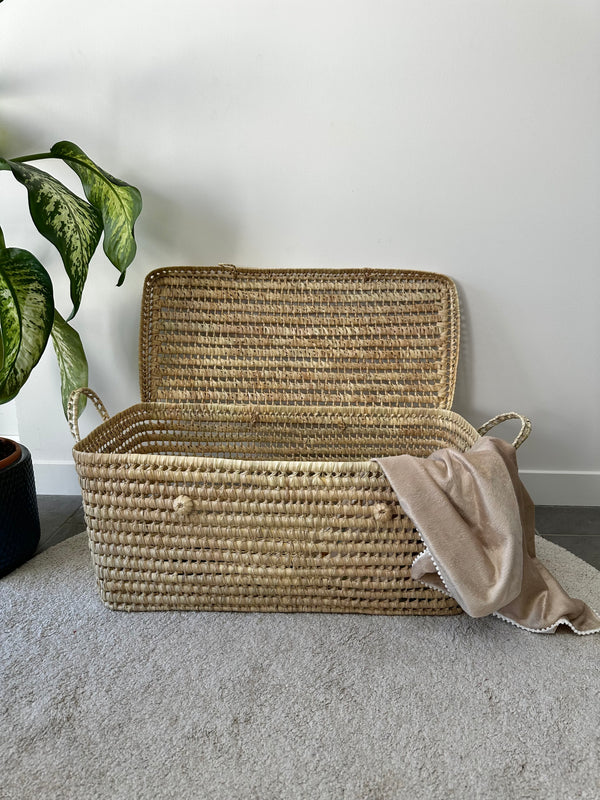 Palm leaf storage trunk - 80 cm