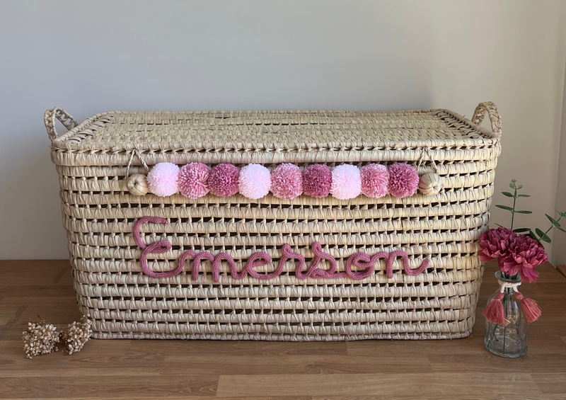 Malle de rangement personnalisée - 80 cm
