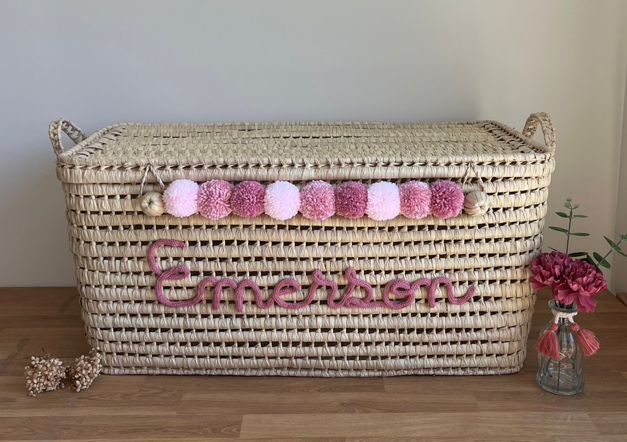 Malle de rangement personnalisée - 80 cm