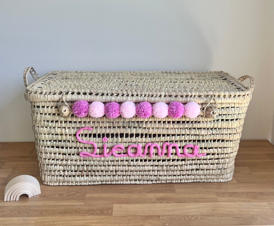 Malle de rangement personnalisée - 80 cm