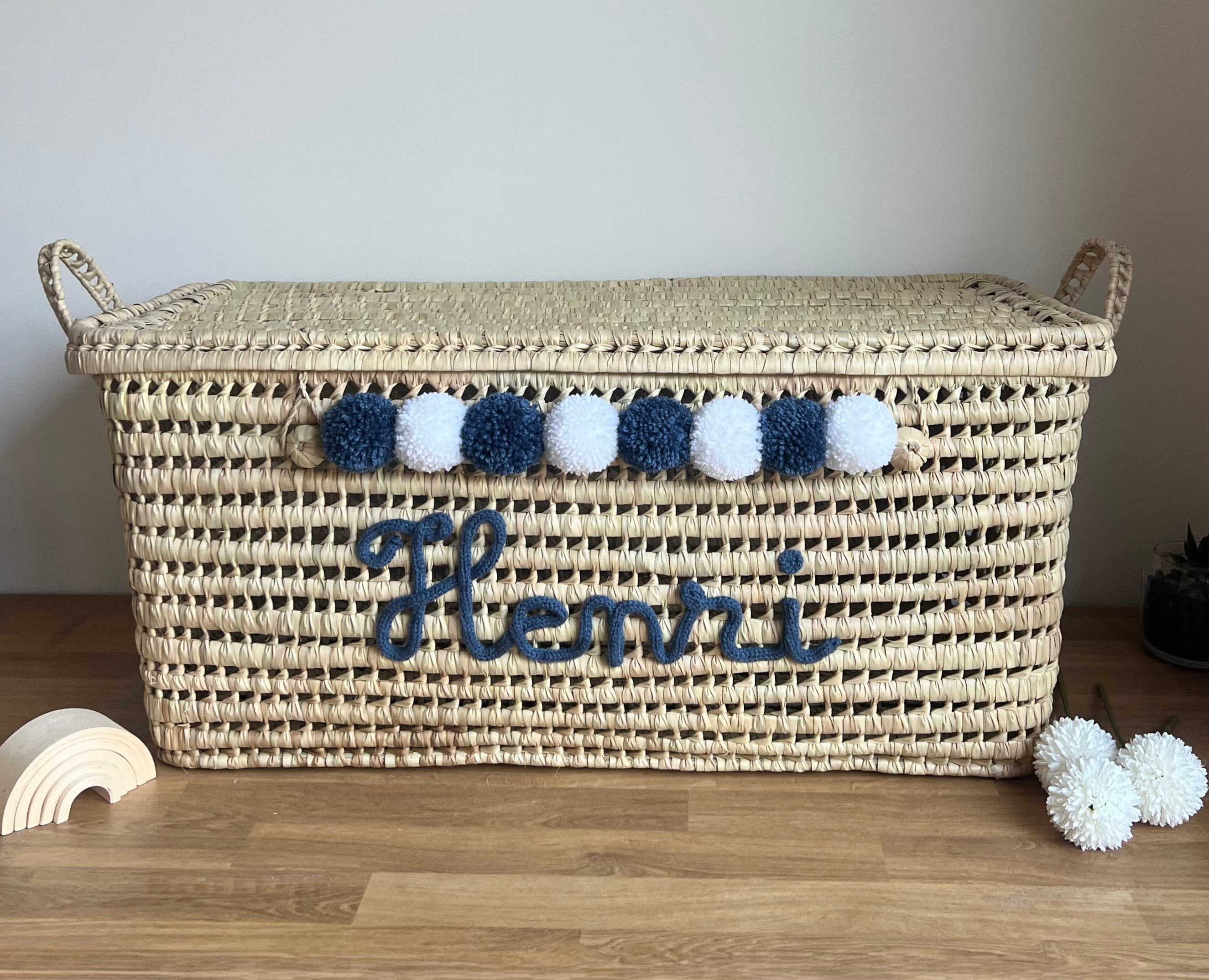 Malle de rangement personnalisée - 80 cm