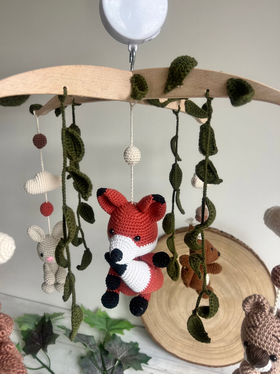 Forest animals musical mobile