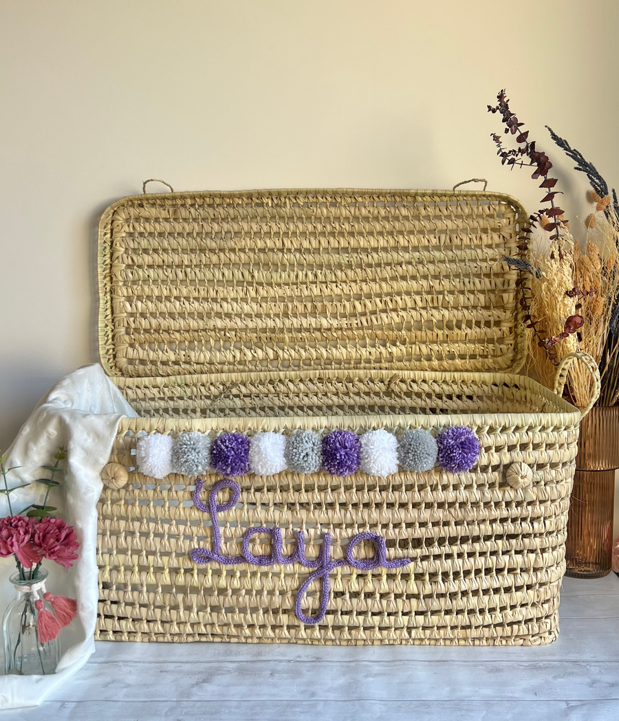 Malle de rangement personnalisée - 80 cm