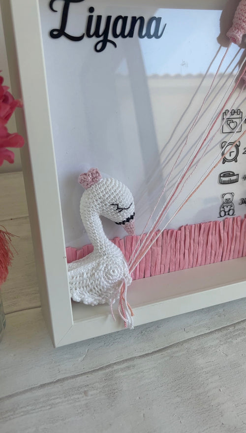Cadre de naissance les Cygnes