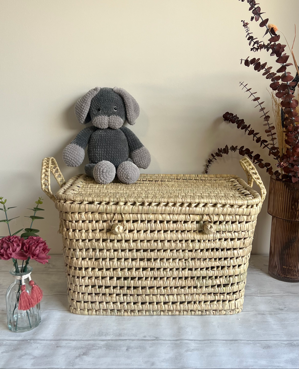 Malle de rangement en feuilles de palmier - 50 cm