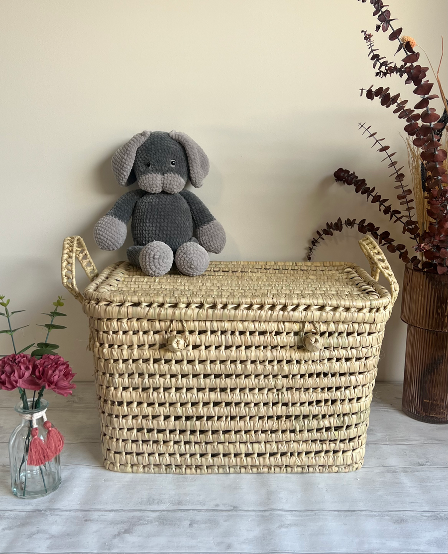 Malle de rangement en feuilles de palmier - 50 cm